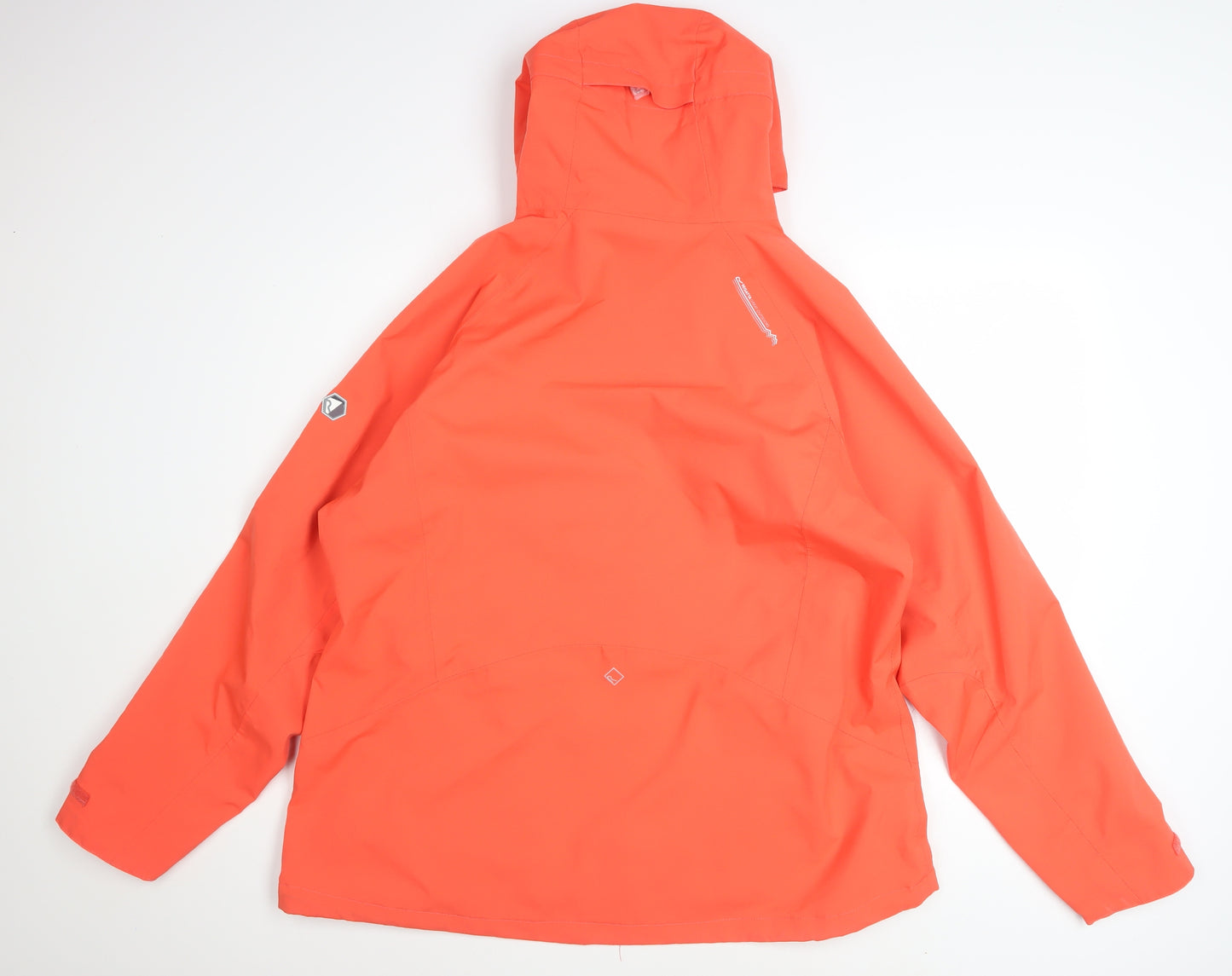Regatta Womens Orange Waterproof Hooded Rain Jacket Size 20