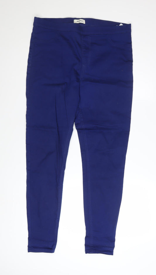Marks and Spencer Womens Blue Jegging Jeans Size 16 Long Stretch Denim
