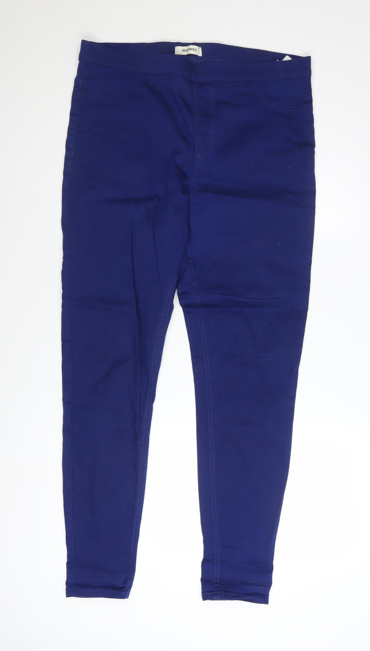 Marks and Spencer Womens Blue Jegging Jeans Size 16 Long Stretch Denim