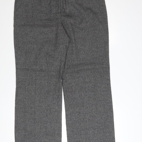 Next Women’s Grey Herringbone Dress Pants Size 16L Straight Leg