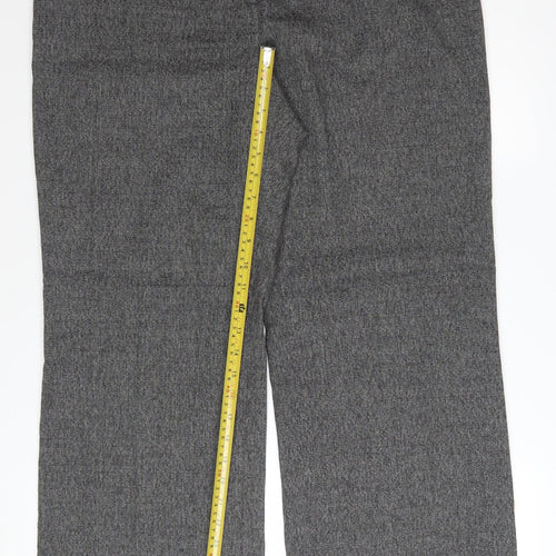 Next Women’s Grey Herringbone Dress Pants Size 16L Straight Leg