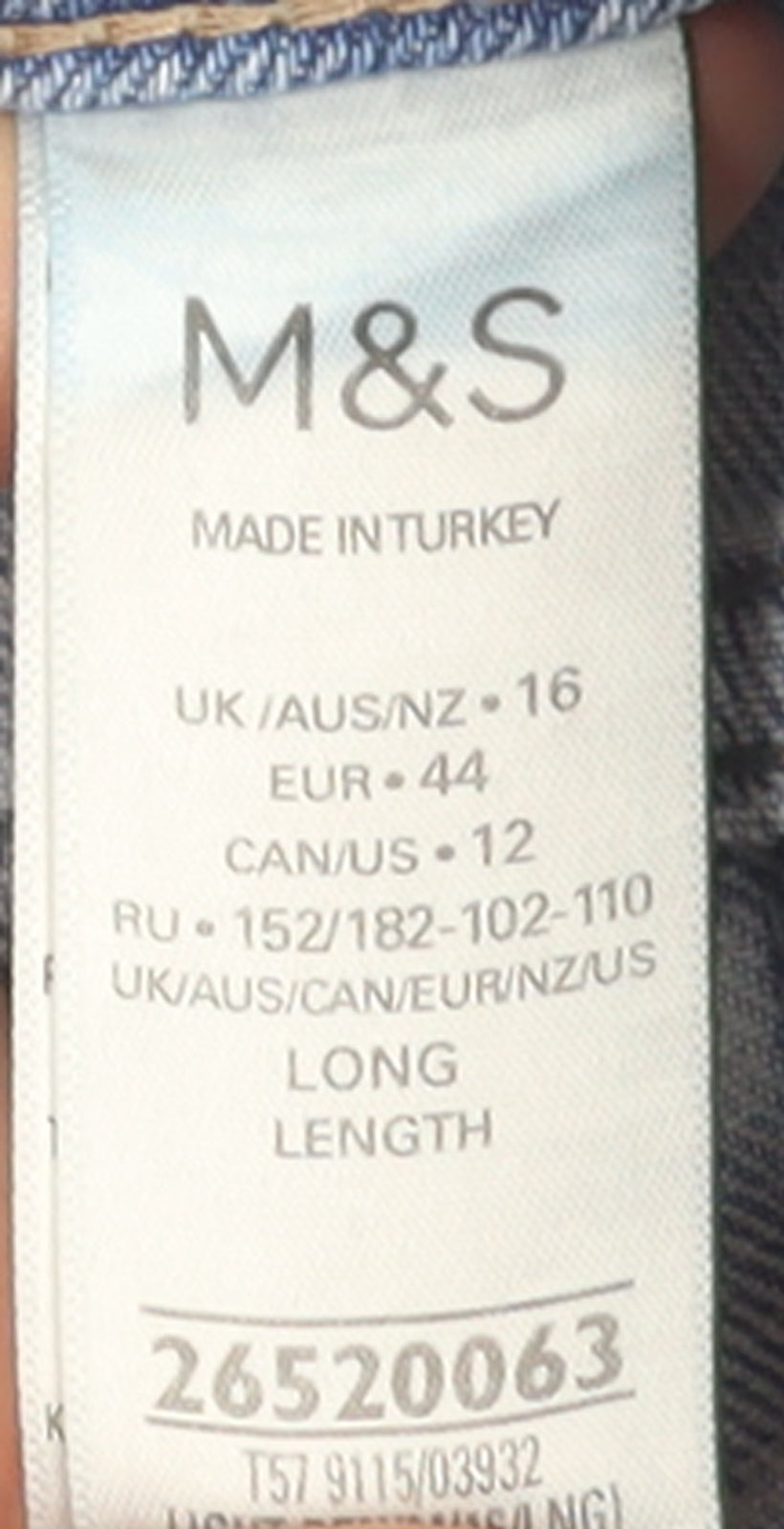 Marks and Spencer Women Blue Size 16 High Rise Mom Jeans