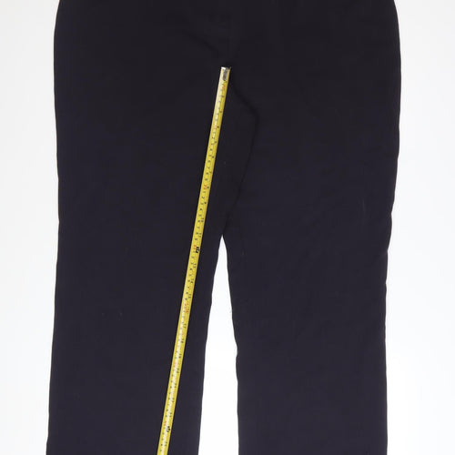 Marks and Spencer Women’s Black Size 18 Tall Straight Leg Trousers