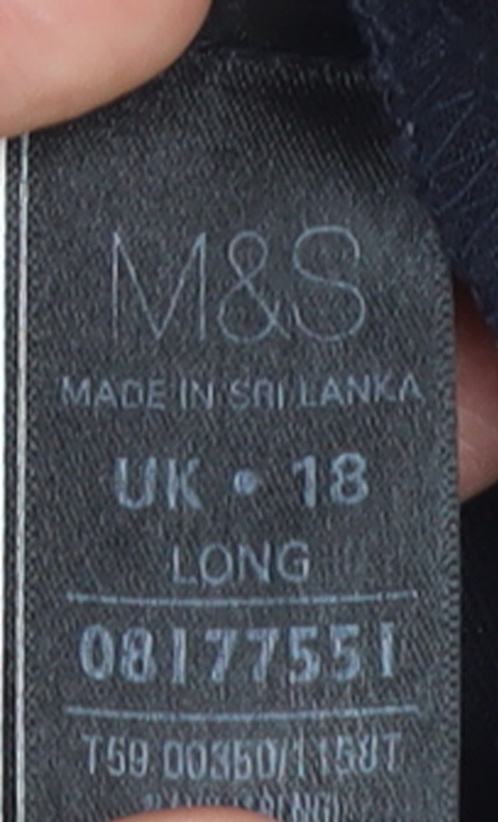 Marks and Spencer Women’s Black Size 18 Tall Straight Leg Trousers