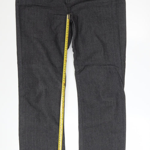 Marks and Spencer Per Una Women's Grey Straight Leg Jeans Size 14 L