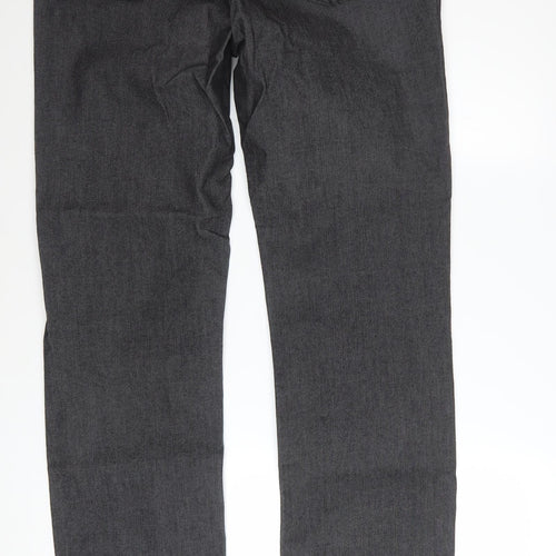 Marks and Spencer Per Una Women's Grey Straight Leg Jeans Size 14 L