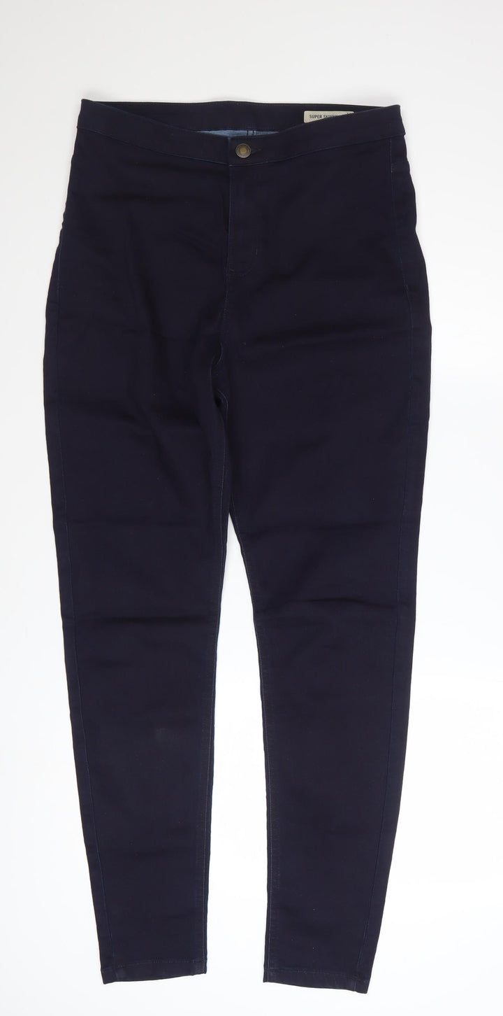 Marks and Spencer Women’s Blue Skinny Jeans Size 14 Tall Stretch Denim