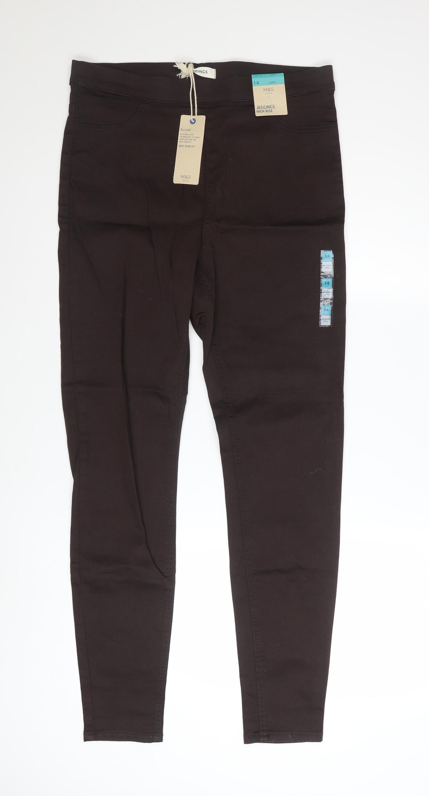 Marks and Spencer Women’s Black High Rise Jegging Jeans Size 14 Long