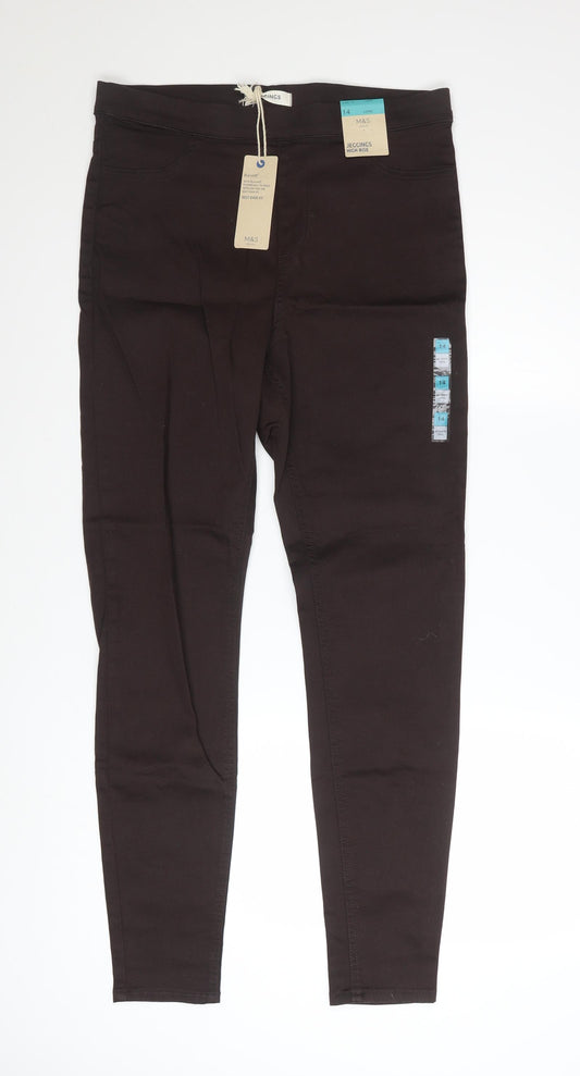 Marks and Spencer Women’s Black High Rise Jegging Jeans Size 14 Long