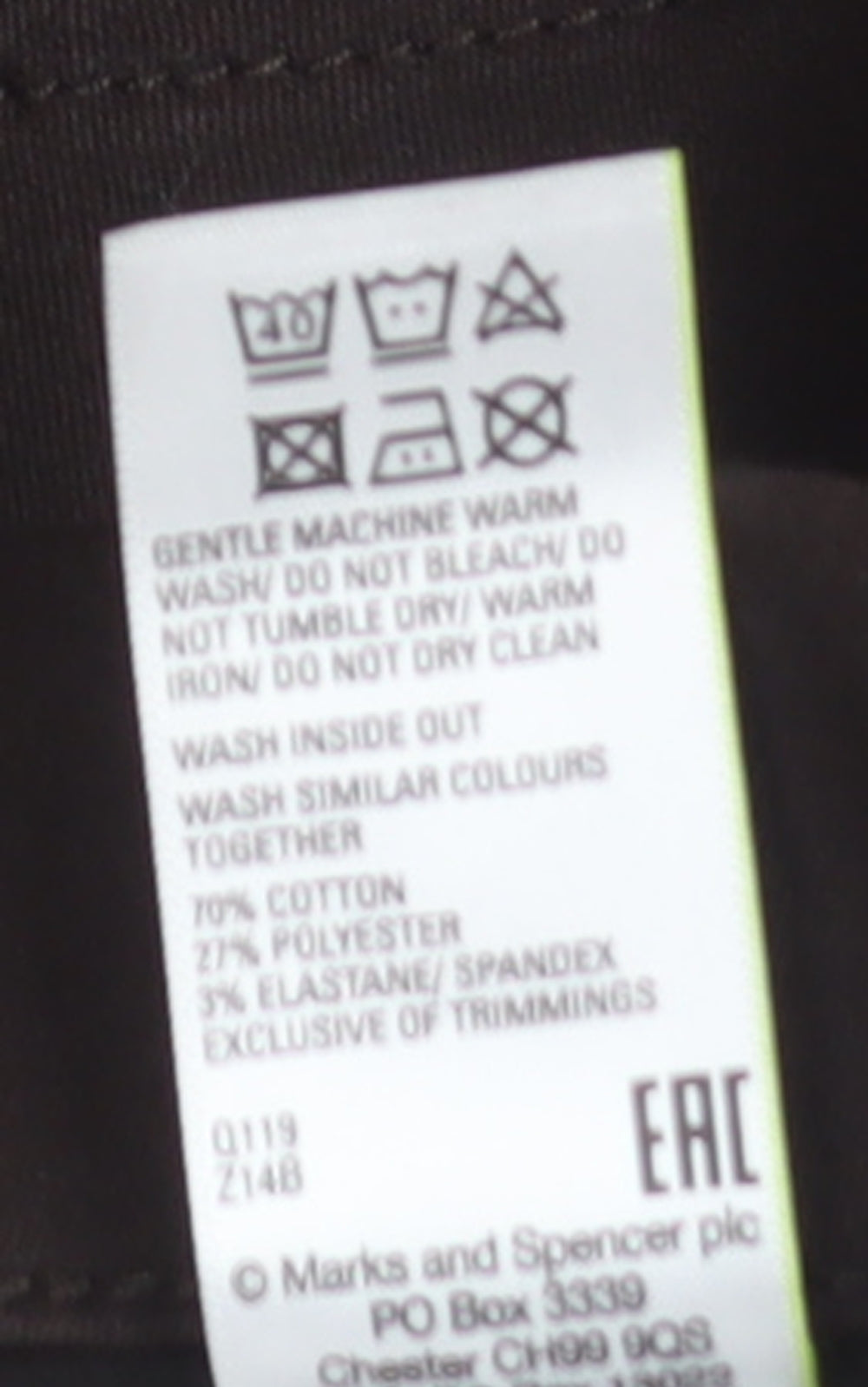 Marks and Spencer Women’s Black High Rise Jegging Jeans Size 14 Long