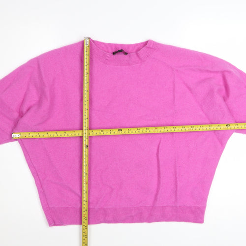 Phase Eight Women’s Pink Cashmere Relaxed Pullover Jumper L
