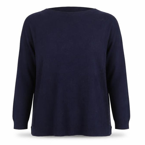 Joules Women's Blue Cotton Knit Crew Neck Jumper Size 12