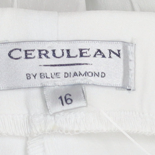Cerulean White Women's Size 16 Capri Leggings Stretch Comfort