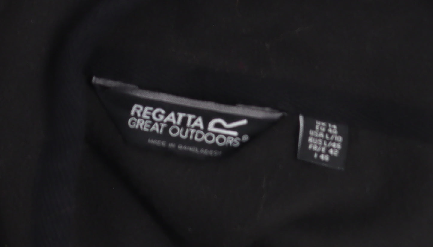 Regatta Women’s Black Fleece Mid-Length Jacket Size 16