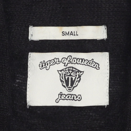 Tiger of Sweden Women Black Size S Mohair Blend Wrap Cardigan