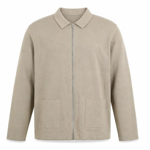 Marks & Spencer Men's Beige XL Cotton Zip Jacket