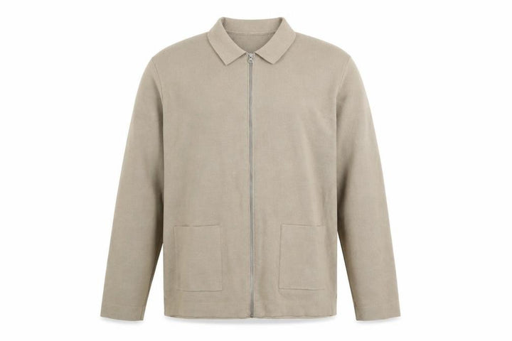 Marks & Spencer Men's Beige XL Cotton Zip Jacket