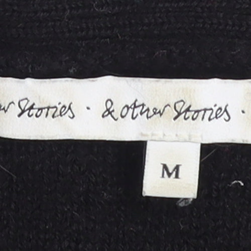 & Other Stories Women Black Wool Knit Jumper M