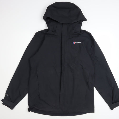 Berghaus Men's Black Waterproof Hooded Rain Jacket M Outdoor