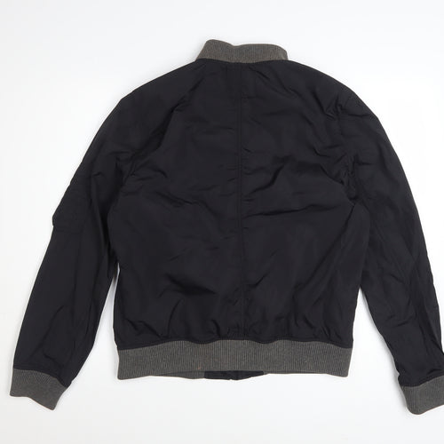 GAP Women’s Black Bomber Jacket Size S Nylon Casual Zip Up