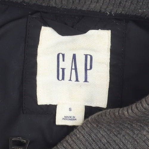 GAP Women’s Black Bomber Jacket Size S Nylon Casual Zip Up
