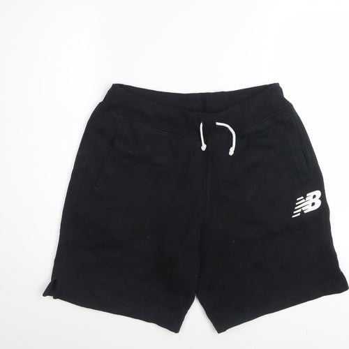New Balance Men's Black M Sweat Shorts with Drawstring Waist