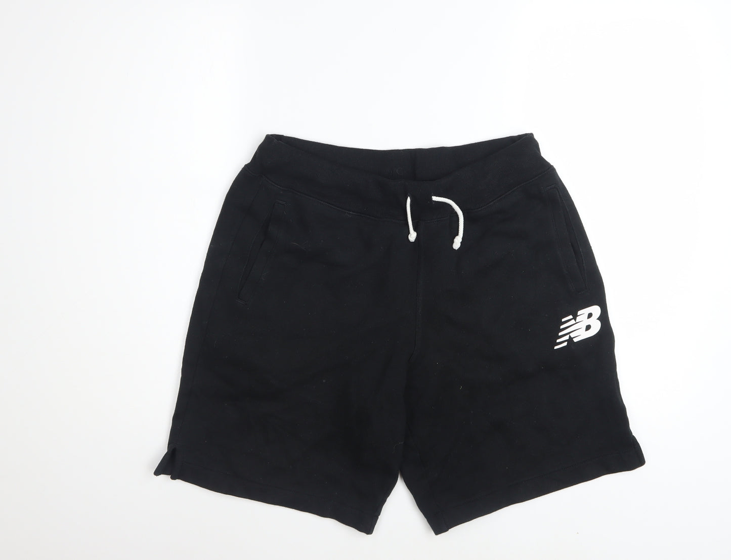 New Balance Men's Black M Sweat Shorts with Drawstring Waist