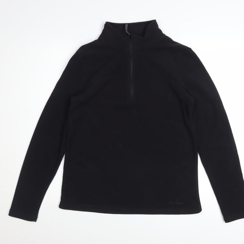 Peter Storm Women’s Black Size 12 Half Zip Fleece Sweatshirt