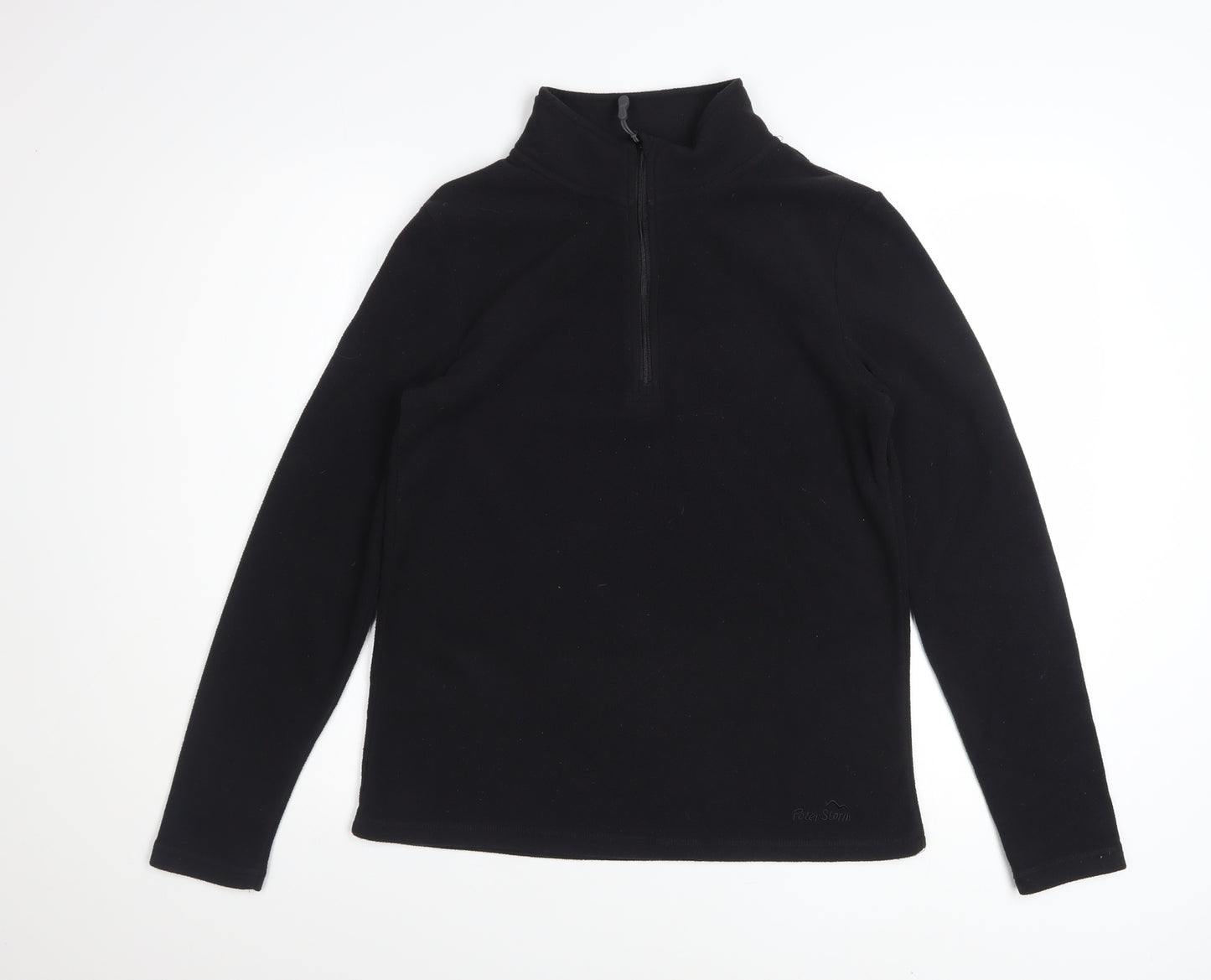 Peter Storm Women’s Black Size 12 Half Zip Fleece Sweatshirt