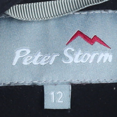 Peter Storm Women’s Black Size 12 Half Zip Fleece Sweatshirt