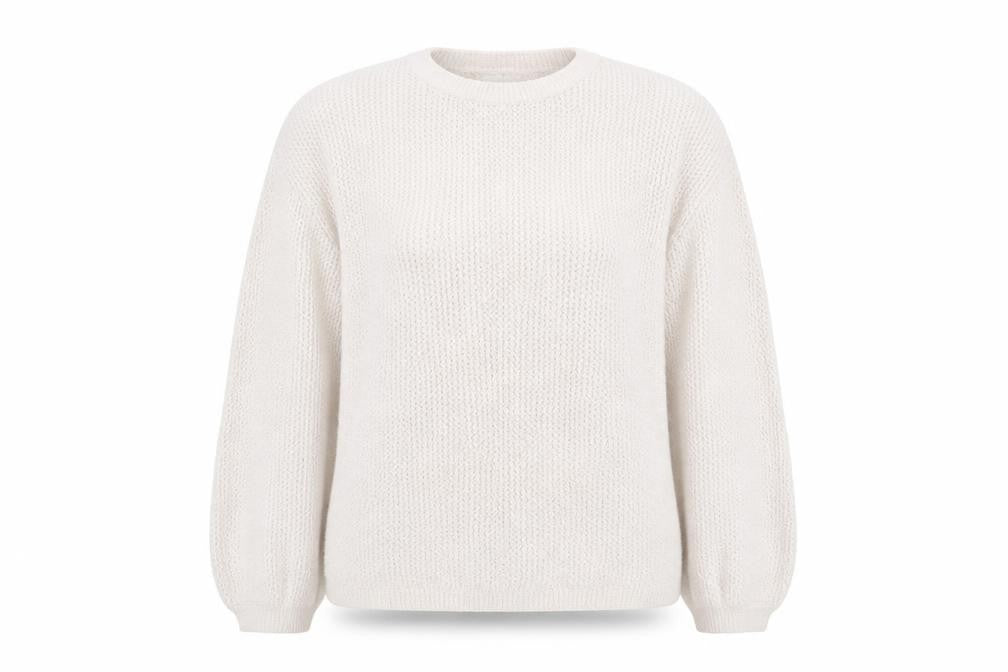 Thought Women’s Beige Cotton Blend Chunky Knit Jumper Size 12