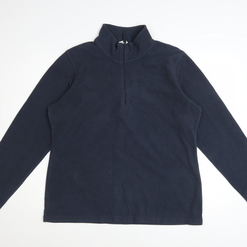 Mountain Warehouse Unisex Blue Fleece L Pullover Sweatshirt