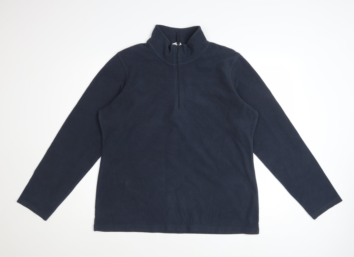 Mountain Warehouse Unisex Blue Fleece L Pullover Sweatshirt