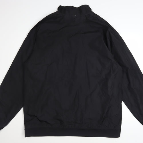Adidas Men's Black 2XL Basic 1/4 Zip Sports Jacket