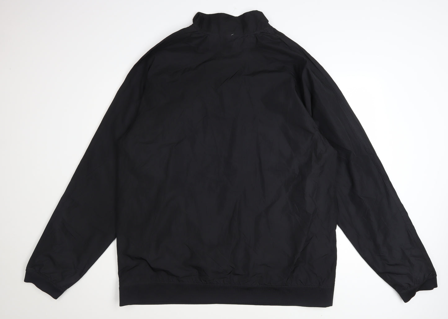 Adidas Men's Black 2XL Basic 1/4 Zip Sports Jacket