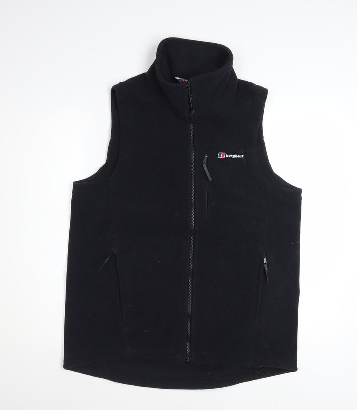 Berghaus Men's Black Fleece Bodywarmer Gilet Waistcoat Size M