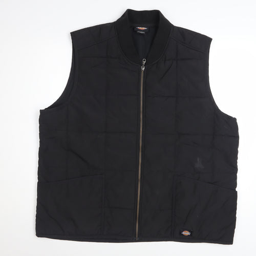 Dickies Men’s Black Quilted Work Bodywarmer Waistcoat XL