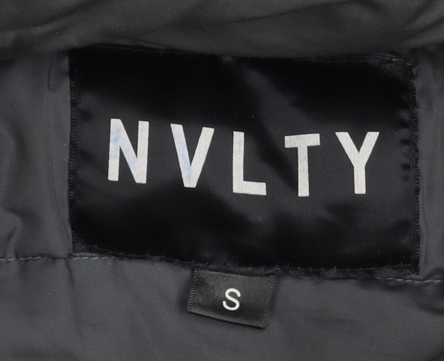 NVLTY Women's Grey Puffer Jacket S Hooded Quilted Winter Coat