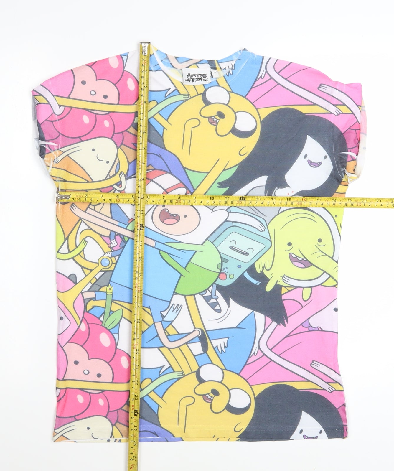 Adventure Time Womens Multicoloured Size 8 Cartoon Print T-Shirt
