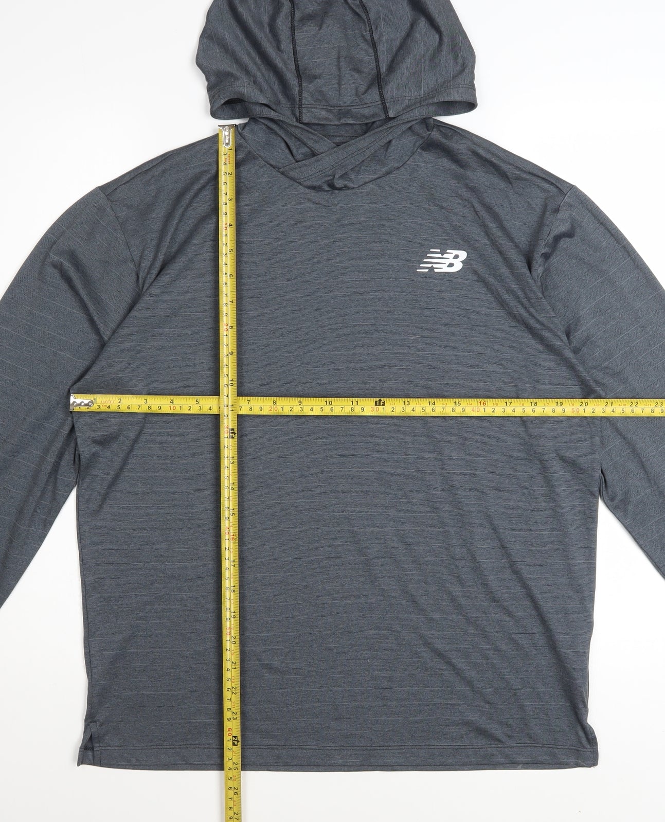 New Balance Men's Grey Pullover Athletic Hoodie S