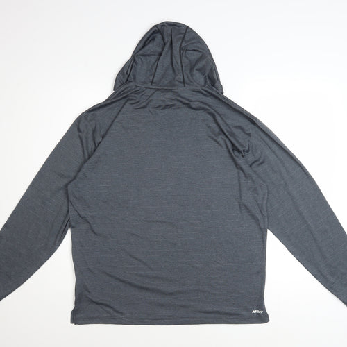 New Balance Men's Grey Pullover Athletic Hoodie S