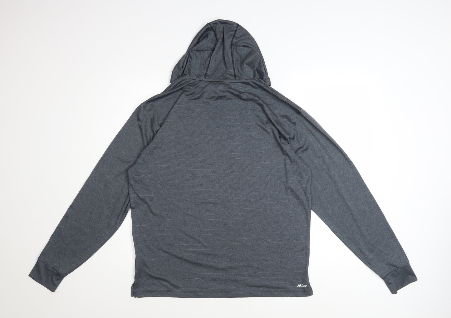 New Balance Men's Grey Pullover Athletic Hoodie S