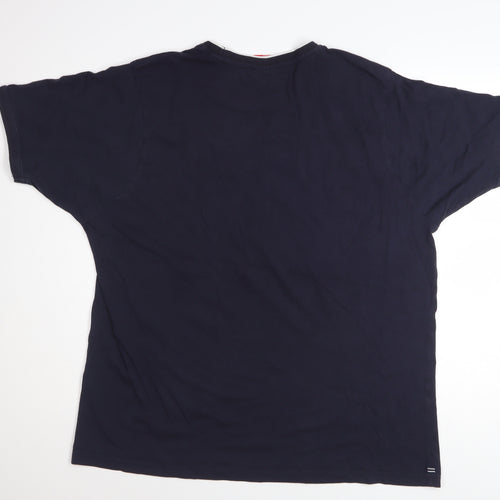 Slazenger Mens Blue XL Crew Neck Cotton T-Shirt