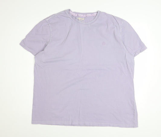 FatFace Men's Purple Organic Cotton XL Regular Fit T-Shirt