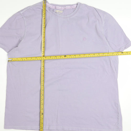 FatFace Men's Purple Organic Cotton XL Regular Fit T-Shirt
