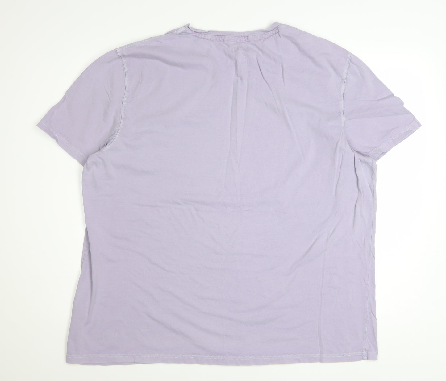 FatFace Men's Purple Organic Cotton XL Regular Fit T-Shirt