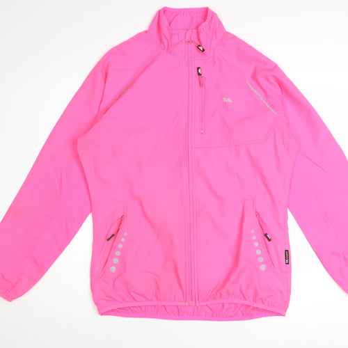 Trespass Womens Pink Windbreaker Jacket M Reflective Lightweight Outdoor