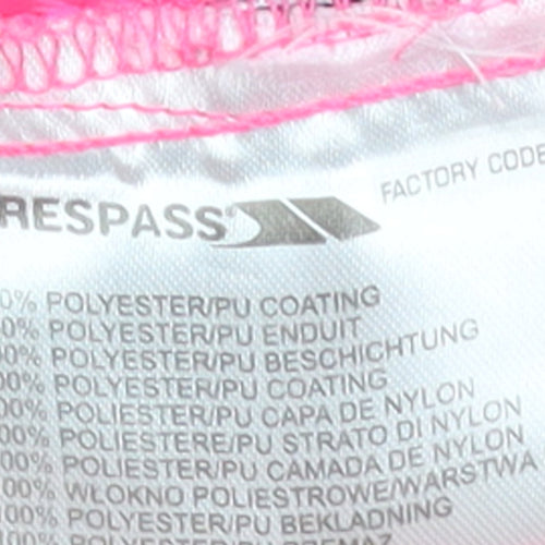 Trespass Womens Pink Windbreaker Jacket M Reflective Lightweight Outdoor