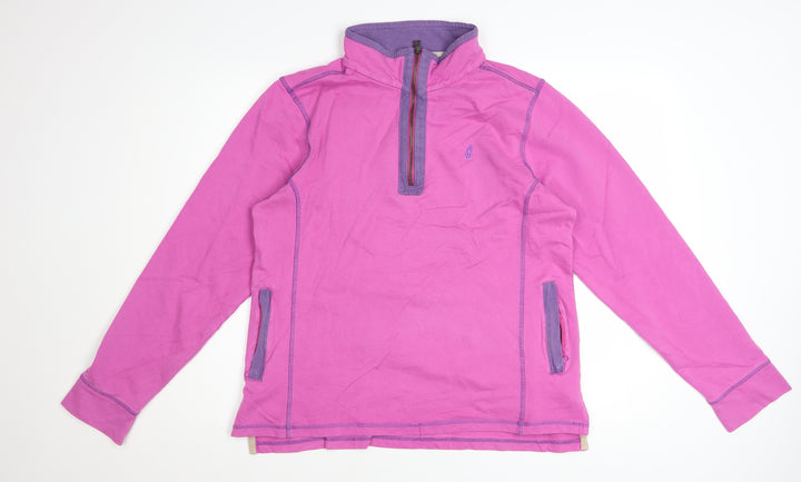 Wombat Women Pink 1/2 Zip Pullover Sweatshirt Size 16
