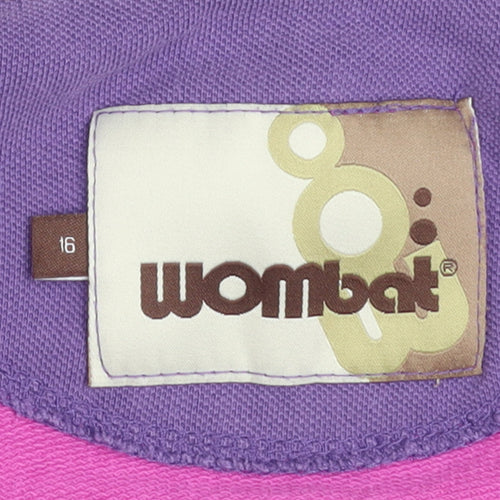 Wombat Women Pink 1/2 Zip Pullover Sweatshirt Size 16